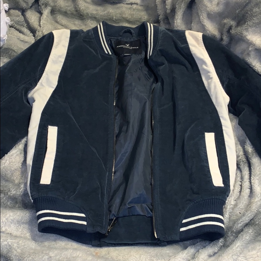 American Eagle Suede Bomber Jacket - image 1
